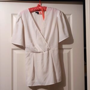 Ann Taylor Size 0 Tie Back Blouse
